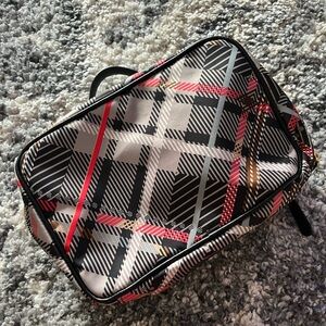 Vera Bradley plaid cosmetic bag